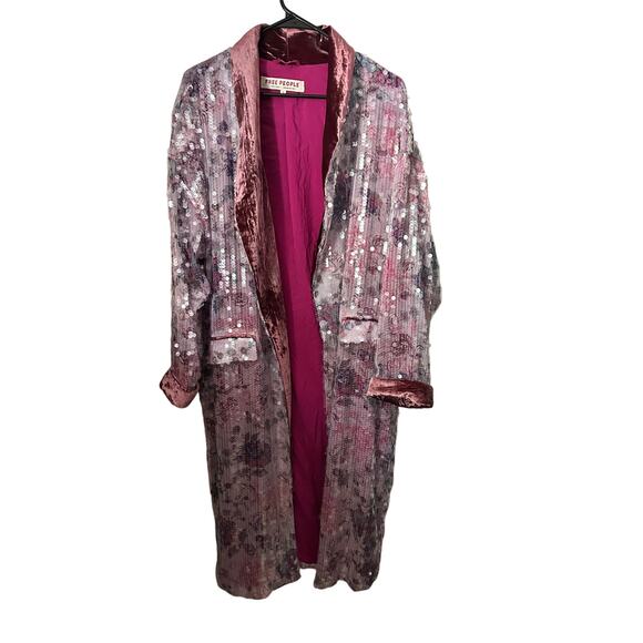 Revolve Free People Kealey Kimono Sequin Floral Duster - Picture 5 of 6